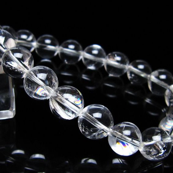 アイリスクォーツ 虹入り レインボー水晶 ブレスレット 10mm [t506-2999]