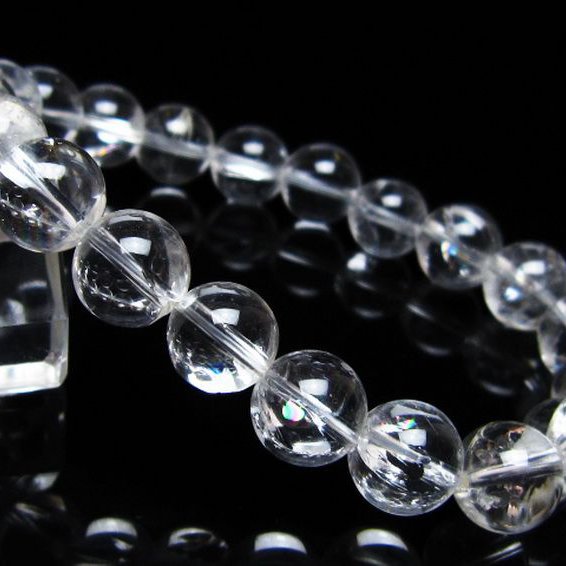 アイリスクォーツ 虹入り レインボー水晶 ブレスレット 10mm [t506-3003]