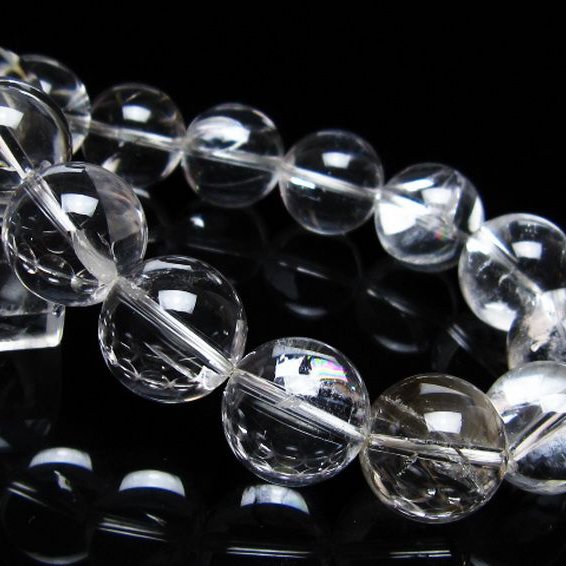 アイリスクォーツ 虹入り レインボー水晶 ブレスレット 17mm [t506-3016]