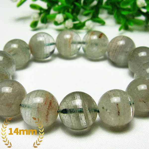 グリーンファントム ブレスレット 14mm/カラーセラピー（グリーン）/[T507-2826]