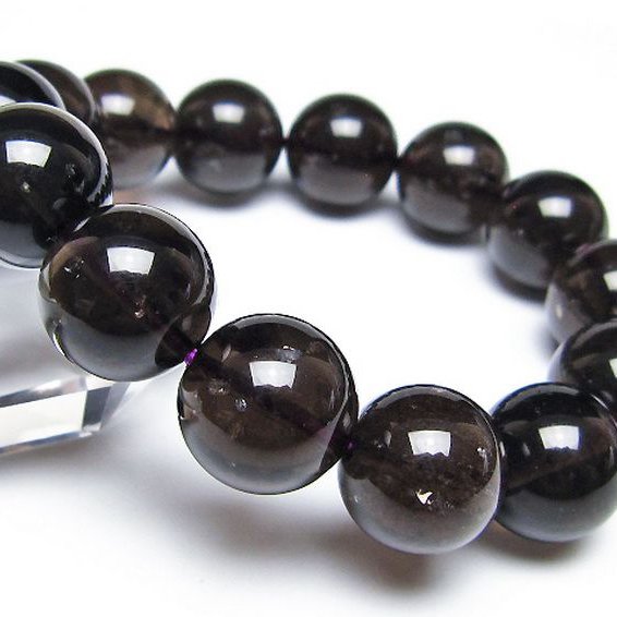 コロンビアナイト コロンビア産 天然ガラス ブレスレット 15mm [t521-2717]