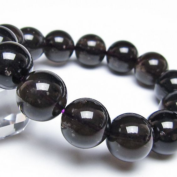 コロンビアナイト コロンビア産 天然ガラス ブレスレット 15mm [t521-2737]
