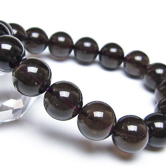 コロンビアナイト コロンビア産 天然ガラス ブレスレット 12mm [t521-2752]