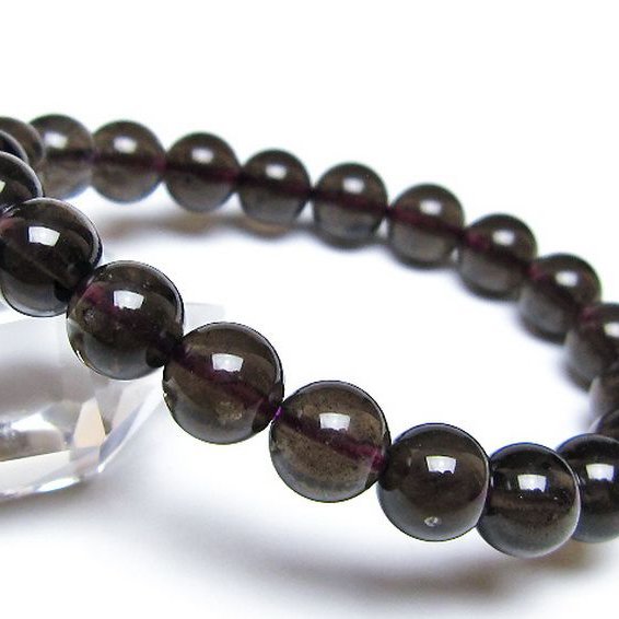 コロンビアナイト コロンビア産 天然ガラス ブレスレット 9mm [t521-2778]