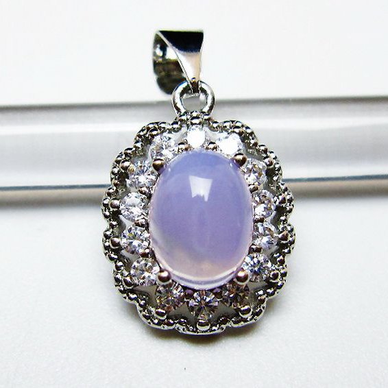 スコロライト（ラベンダークォーツ） ペンダント [T525-2202]