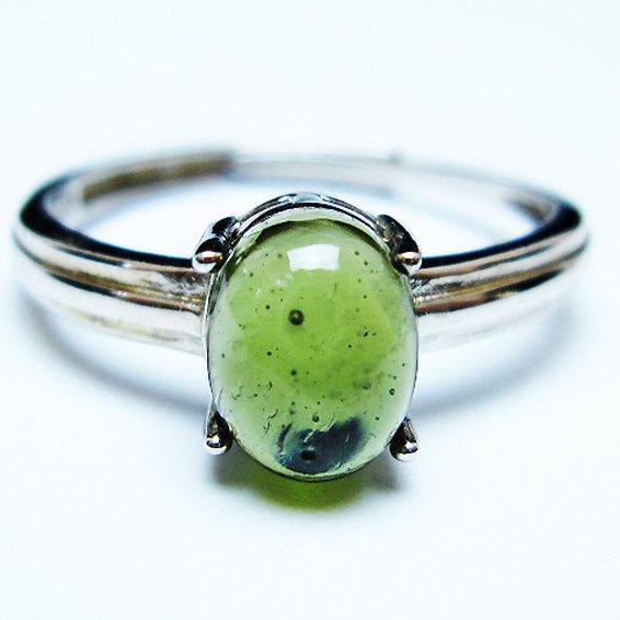 モルダバイト 指輪 (20号) [t526-1453]