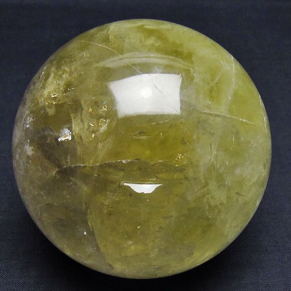 シトリン水晶 丸玉 74mm [T529-5695]