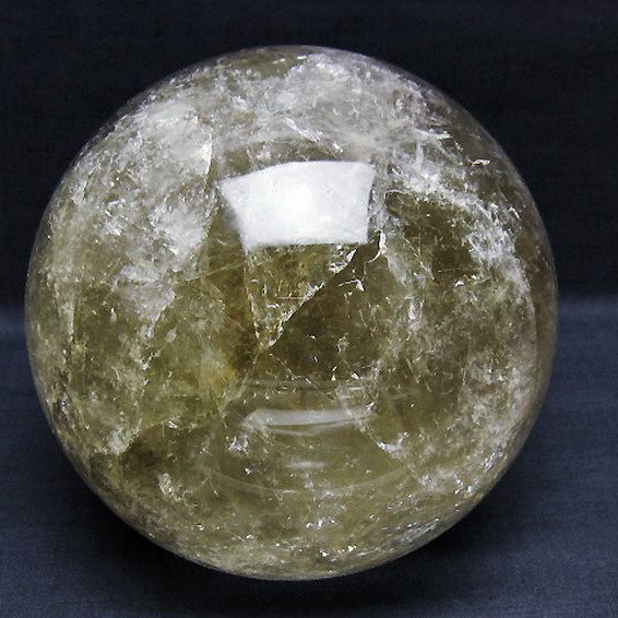 2.7Kg シトリン水晶 丸玉 125mm [T529-5874]