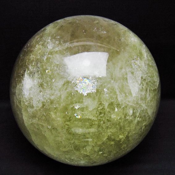 7.1Kg シトリンファントム水晶 丸玉 175mm [T529-5973]