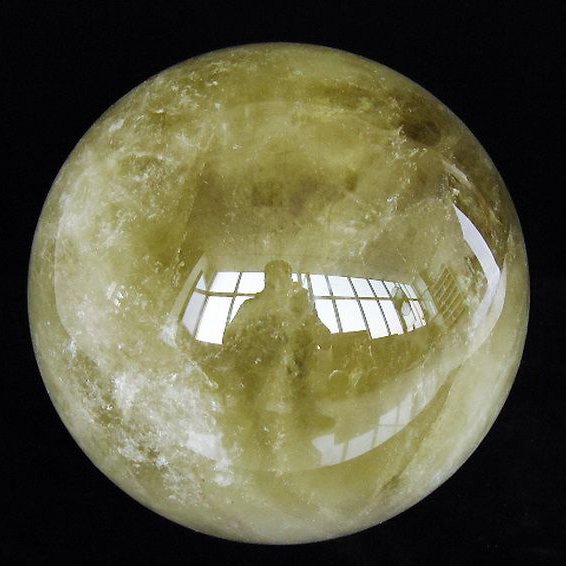 27Kg シトリン水晶 丸玉 270mm 同梱不可 [T529-5977]