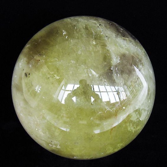 22.4Kg シトリン水晶 丸玉 255mm 同梱不可 [T529-5981]