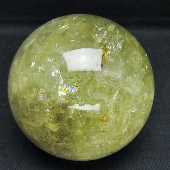 シトリン水晶 丸玉 78mm [T529-6208]