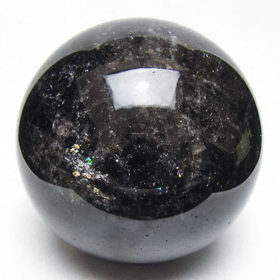 2.1Kg ライトニング水晶 丸玉 117mm [t529-6410]