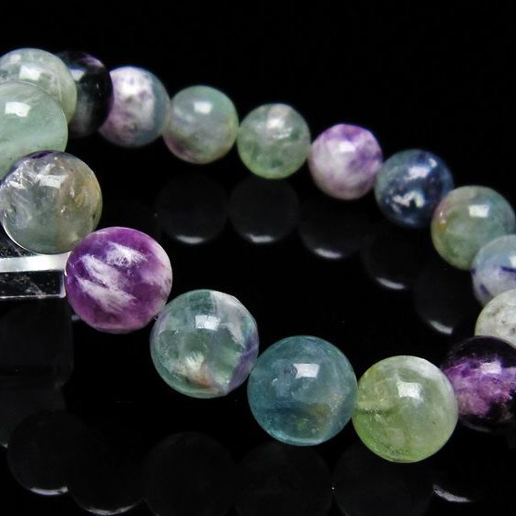 エンジェルフェザー フローライト ブレスレット 13mm [T53-4299]