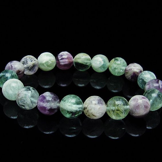 エンジェルフェザー フローライト  ブレスレット 10mm [T53-4755]