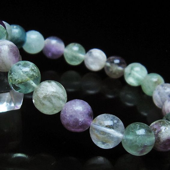 エンジェルフェザー フローライト ブレスレット 9mm [T53-4813]