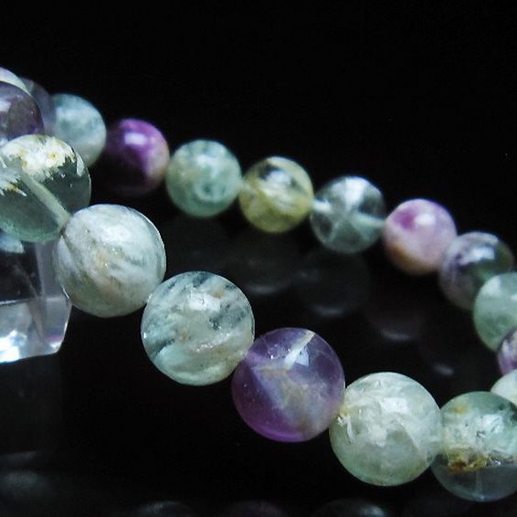 エンジェルフェザー フローライト ブレスレット 10mm [T53-4834]