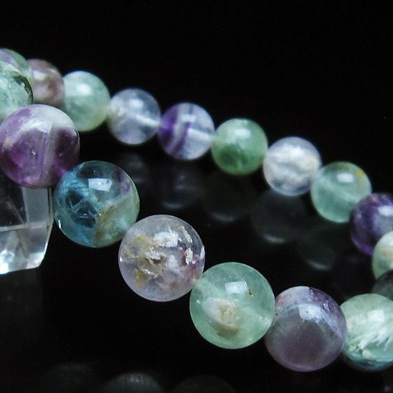 エンジェルフェザー フローライト ブレスレット 10mm [T53-4864]