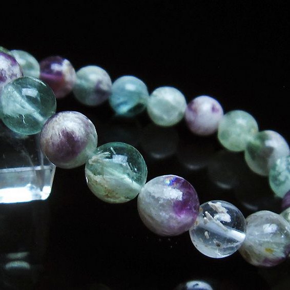 エンジェルフェザー フローライト ブレスレット 9mm [t53-4900]