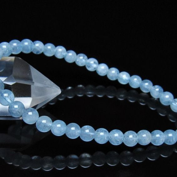 アクアマリン ブレスレット 5mm [t537-15417]