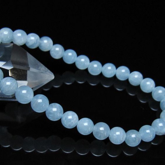 アクアマリン ブレスレット 6mm [t537-15449]