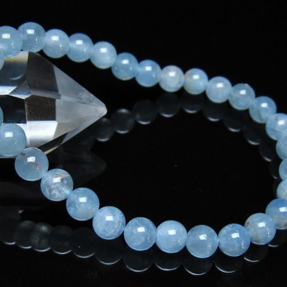 アクアマリン ブレスレット 6mm [t537-15452]