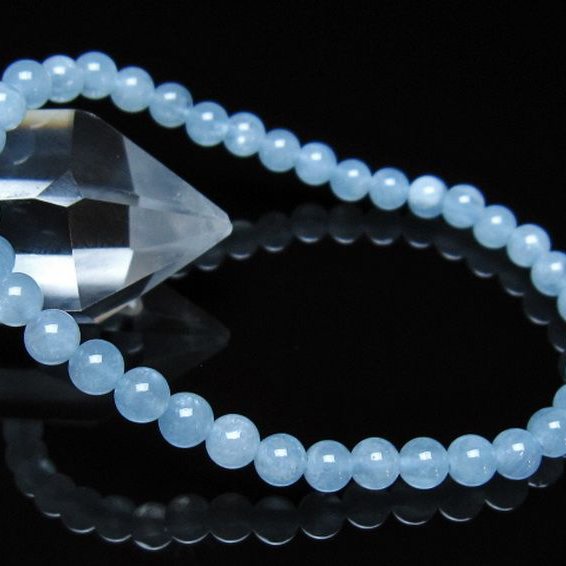 アクアマリン ブレスレット 5mm [t537-15458]