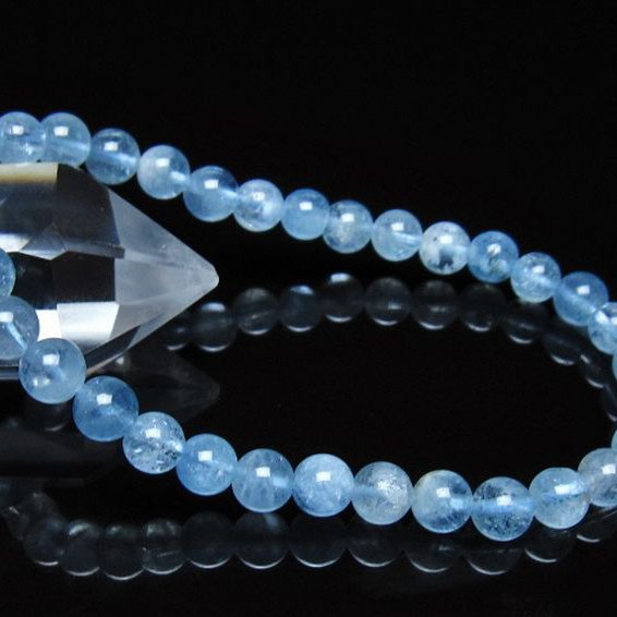 アクアマリン ブレスレット 6mm [t537-15487]