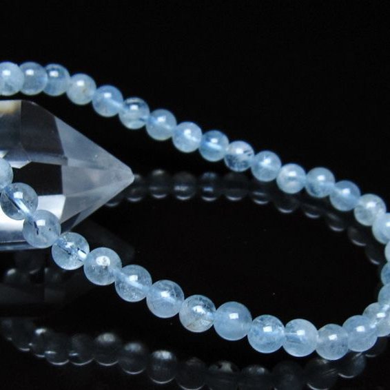 アクアマリン ブレスレット 5mm [t537-15503]