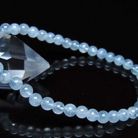アクアマリン ブレスレット 5mm [t537-15507]