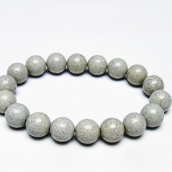 台湾産 北投石 天然ラジウム効果 ブレスレット 12mm [T538-2406]