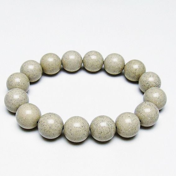 台湾産 北投石 天然ラジウム効果 ブレスレット 14mm [T538-2431]