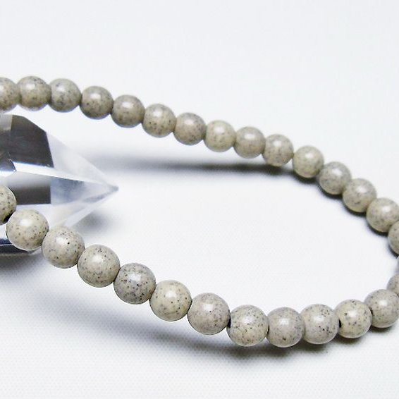 台湾産 北投石 天然ラジウム効果 ブレスレット 6mm [T538-2595]