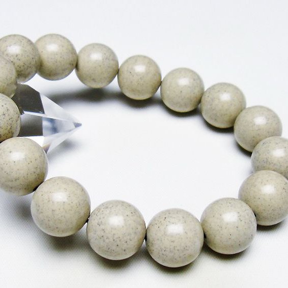 台湾産 北投石 天然ラジウム効果 ブレスレット 14mm [T538-2660]