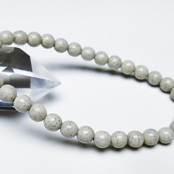 台湾産 北投石 天然ラジウム効果 ブレスレット 6mm [T538-2675]