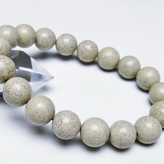 台湾産 北投石 天然ラジウム効果 ブレスレット 14mm [T538-2744]