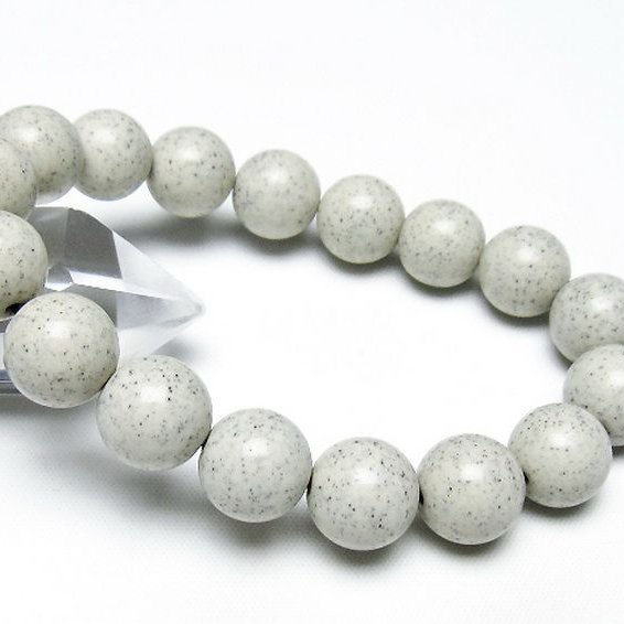 台湾産 北投石 天然ラジウム効果 ブレスレット 12mm [t538-2974]