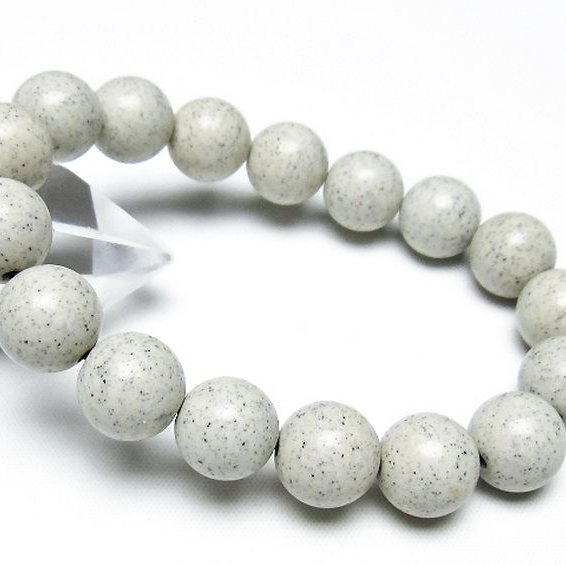 台湾産 北投石 天然ラジウム効果 ブレスレット 12mm [t538-2986]