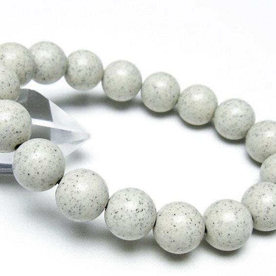 台湾産 北投石 天然ラジウム効果 ブレスレット 12mm [t538-2995]