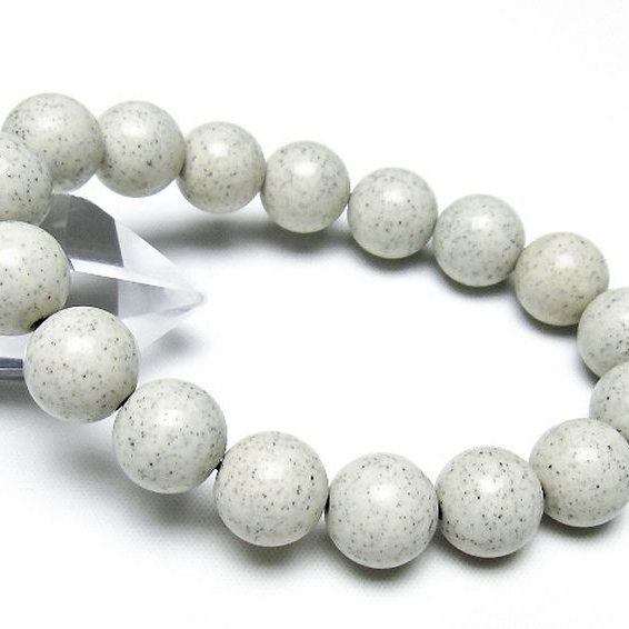 台湾産 北投石 天然ラジウム効果 ブレスレット 12mm [t538-2996]