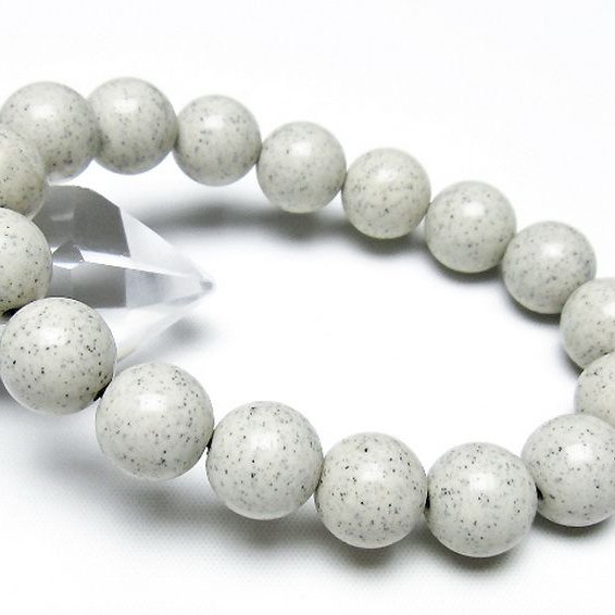 台湾産 北投石 天然ラジウム効果 ブレスレット 12mm [t538-3006]