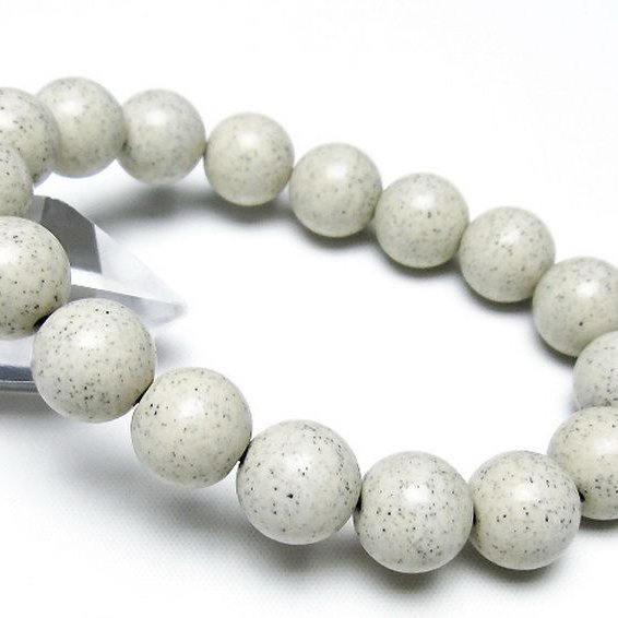 台湾産 北投石 天然ラジウム効果 ブレスレット 12mm [t538-3008]