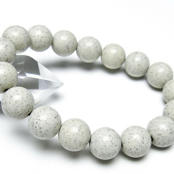 台湾産 北投石 天然ラジウム効果 ブレスレット 12mm [t538-3009]