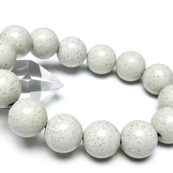 台湾産 北投石 天然ラジウム効果 ブレスレット 16mm [t538-3026]