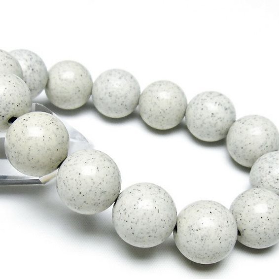 台湾産 北投石 天然ラジウム効果 ブレスレット 16mm [t538-3033]