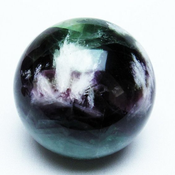 エンジェルフェザーフローライト ファントム入り   丸玉 69mm [T540-2271]