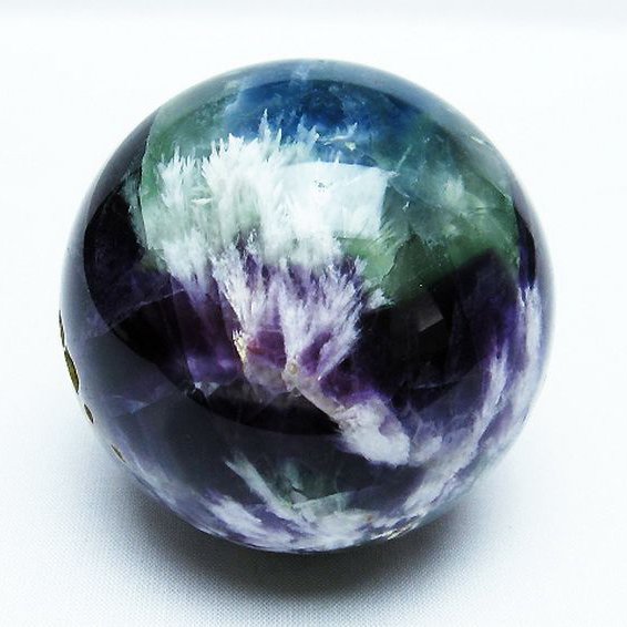 エンジェルフェザー フローライト 丸玉 71mm [T540-2276]