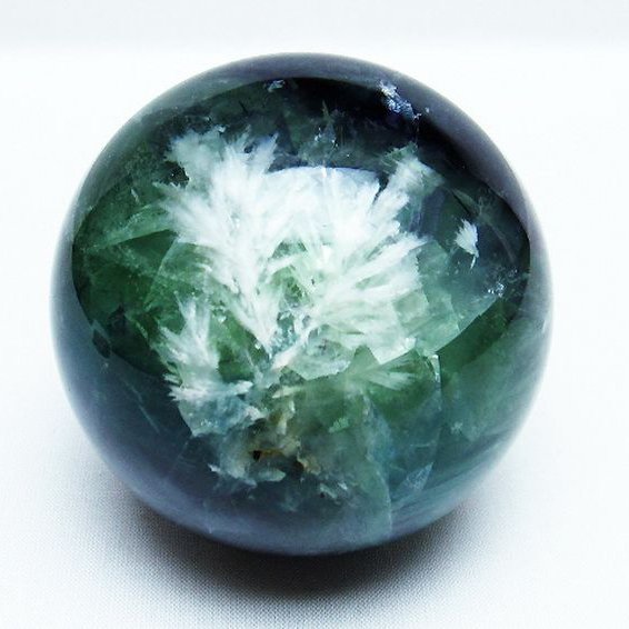 エンジェルフェザー フローライト 丸玉 77mm [T540-2285]