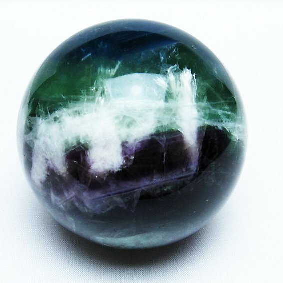 エンジェルフェザー フローライト 丸玉 78mm [T540-2290]