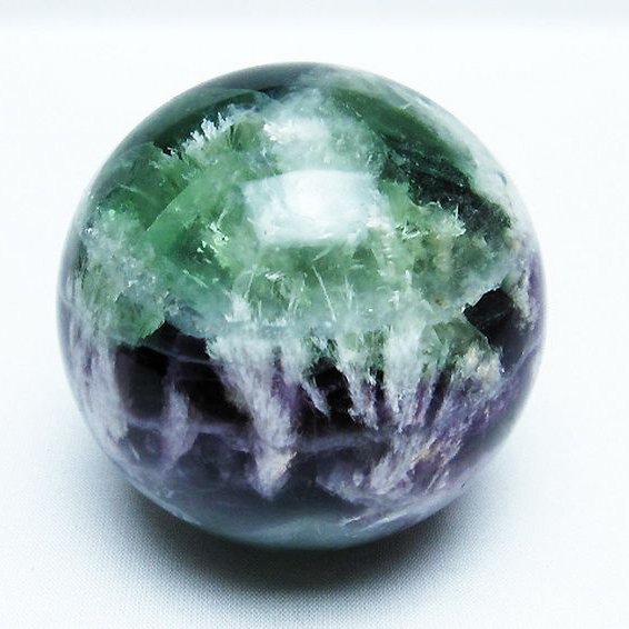 エンジェルフェザー フローライト 丸玉  74mm [T540-2297]